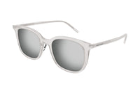 SAINT LAURENT Irregular Shape Sunglasses Women's Transparent