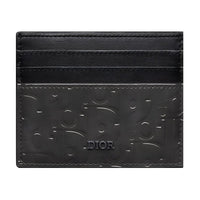 DIOR Leather Card Holder Men's Black