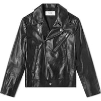 CELINE Leather Biker Jacket