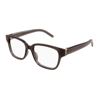 SAINT LAURENT Recycled Acetate Square Eyeglass Frames Women's Brown