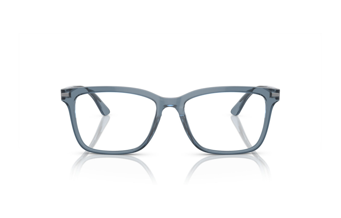 PRADA Acetyl Rectangular Eyeglass Frames Men's Gray