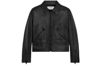 CELINE Leather Jacket Women's Black