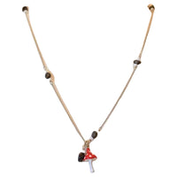 MIU MIU Copper Alloy Necklaces Women's Gold