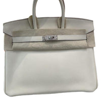 HERMES Birkin Swift Leather Birkin Bag Handbags Women's 10 Craie Milkshake White