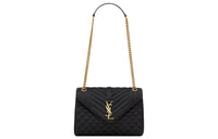 SAINT LAURENT Cotton And Polyamide Blend Handbag Shoulder Bag Women's Black