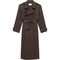 SAINT LAURENT Double-Breasted Trench Coat