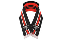 PRADA Knit Scarves Unisex Red