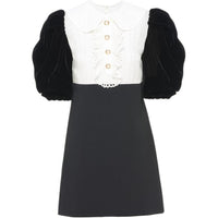 MIU MIU Short-Sleeved Dresses Women's Black