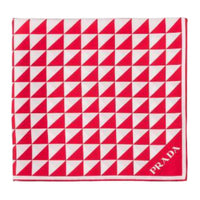PRADA Silk Silk Scarves Women's Red