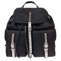 PRADA Canvas Backpack Women's Black