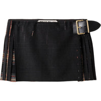 MIU MIU Casual Short Skirts Women's Black