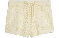 CELINE SS23 Casual Shorts Women's Ecru