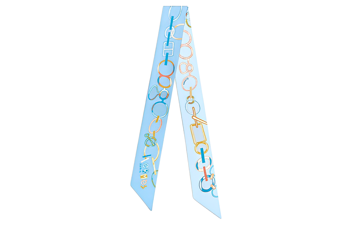 HERMES 2010s Twilly Do Re Boucles Scarf