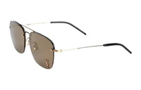 SAINT LAURENT Metal Butterfly Sunglasses Women's Gold