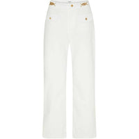 CELINE Triomphe Buttoned Straight Leg Trousers