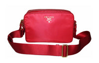 PRADA Nylon Crossbody Bag Regular Red