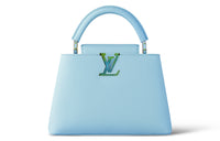 LOUIS VUITTON Capucines Leather One Shoulder Handbags Small Size Women's Yellow Jade Blue