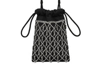 SAINT LAURENT LE MONOGRAMME Fabric Crossbody Bag Regular Women's Black
