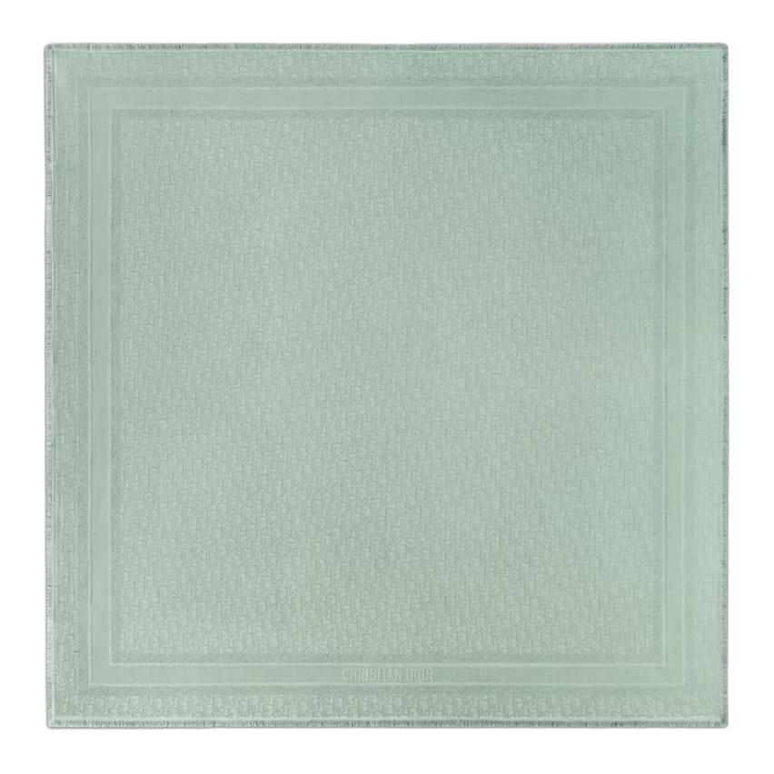 DIOR Wool, Silk, Cashmere Knit Scarves Women's Green