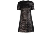 SAINT LAURENT Short Sleeved Dresses Women's Black