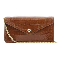 MIU MIU Leather Shoulder Bag Women's Brown