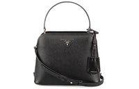 PRADA Spectrum Cow Leather Handbag Shoulder Bag Crossbody Bag Women's Black