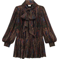 SAINT LAURENT Long Sleeved Dresses Women's Black