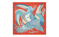 HERMES Silk Scarves Women's Red