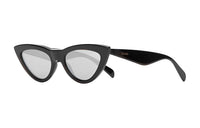 CELINE Acetate Cat Eye Eyeglass Frames Women's Black
