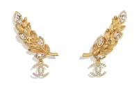 CHANEL Earrings Women's Gold