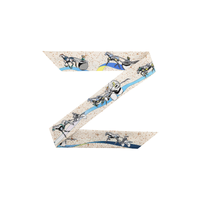 HERMES Silk Scarves Women's Ecru