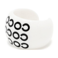 CHANEL Resin Rings Women's White
