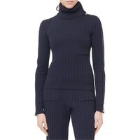 CHANEL Sweater Women's Marine Blue