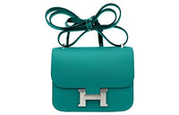 HERMES Constance Epsom Leather Shoulder Bag Crossbody Bag Mini Women's O6 Vert Jade Emperor Green