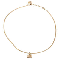 MIU MIU Metal Necklaces Women's Gold