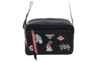 PRADA Nylon Square Box Bag Crossbody Bag Shoulder Bag Women's Black