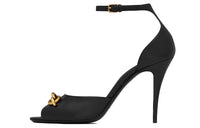 SAINT LAURENT Le Maillon Strap Sandals Women's Black