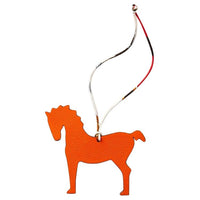 HERMES Silk Silk Twill Pendants Unisex Orange/Yellow/Blue