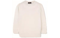 Loro Piana FW23 Piuma Crew Neck Sweater Women's White