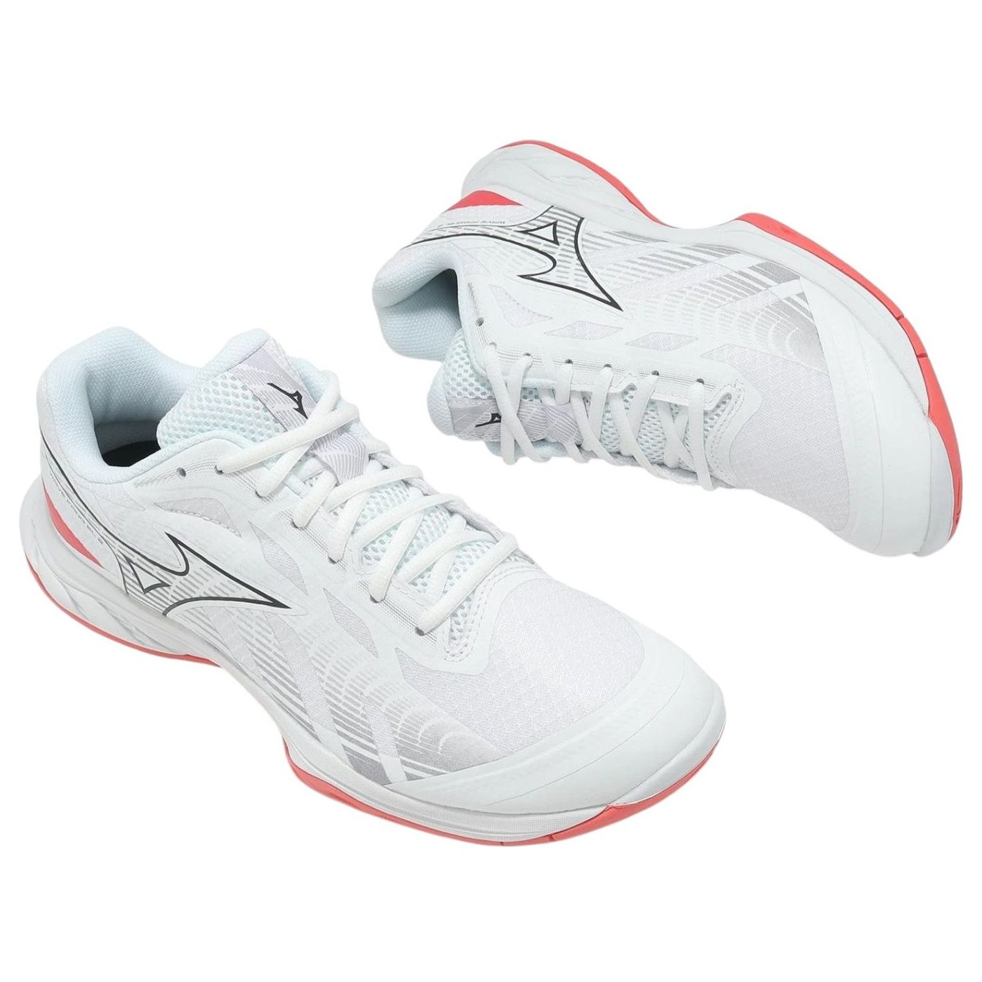 Mizuno Wave Fang EL 2 Wide 'White Coral Red' 71GA242325