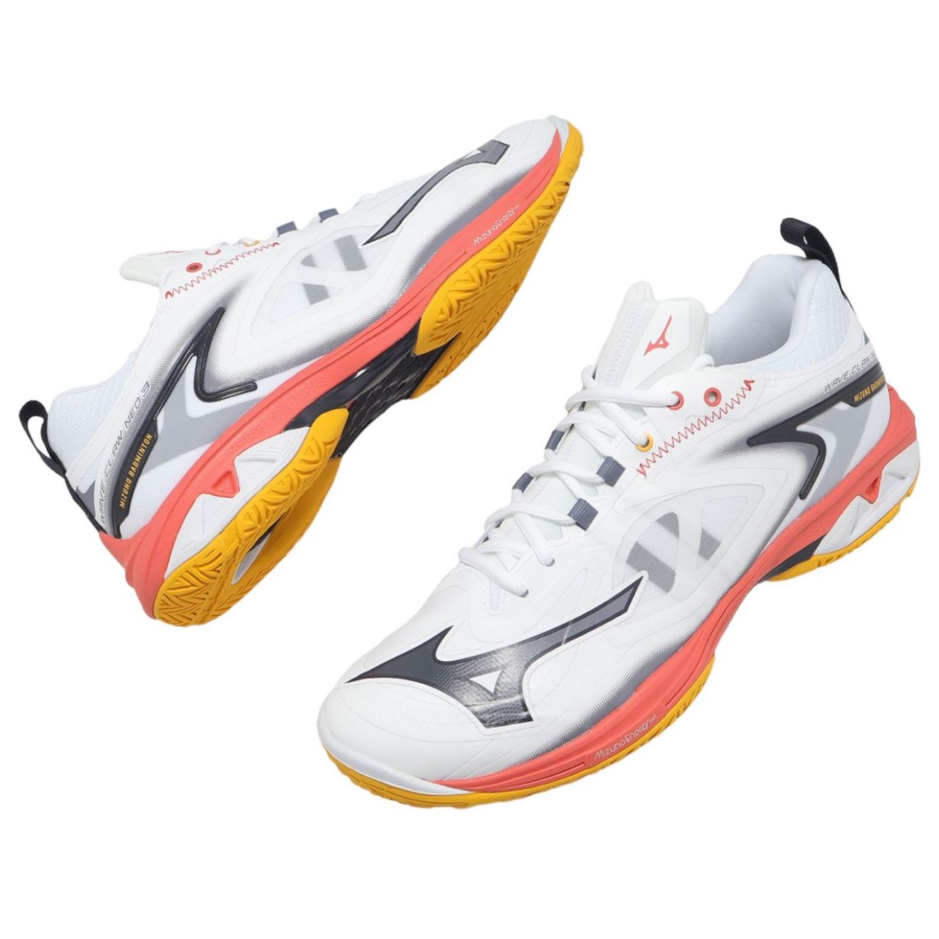 Mizuno Wave Claw Neo 3 Wide 'White Grey Pink' 71GA247325