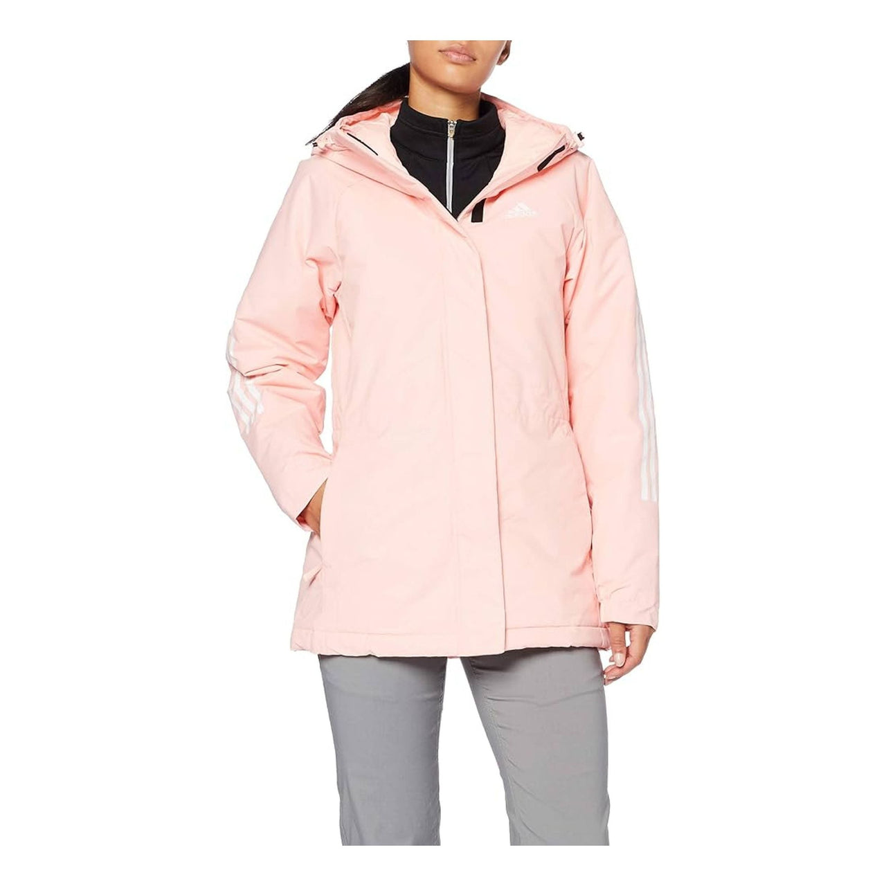 (WMNS) adidas Xploric 3-Stripes Winter Jacket Asia Sizing 'Pink' FT2594
