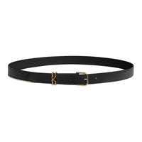 HERMES Solid Color Design, Pin Buckle Leather Belts Unisex Width 2CM