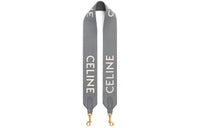 CELINE Jacquard Wool Bag Strap Unisex Gray/White