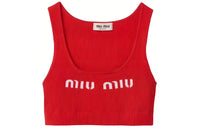 MIU MIU Tank Tops Women's Red