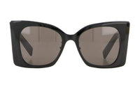 SAINT LAURENT Recycled Acetate Butterfly Sunglasses Women's Black