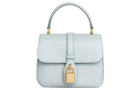 CELINE Tabou Smooth Calf Leather Shoulder Bag Crossbody Bag Handbag Mini Women's Light Blue