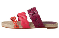 HERMES Gwen Stylish Sandals Women's Pink Purple Orange