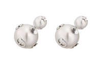 DIOR Earrings Women's Silver