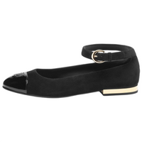 CHANEL 24K Flat Mary Jane Shoes Women's Black